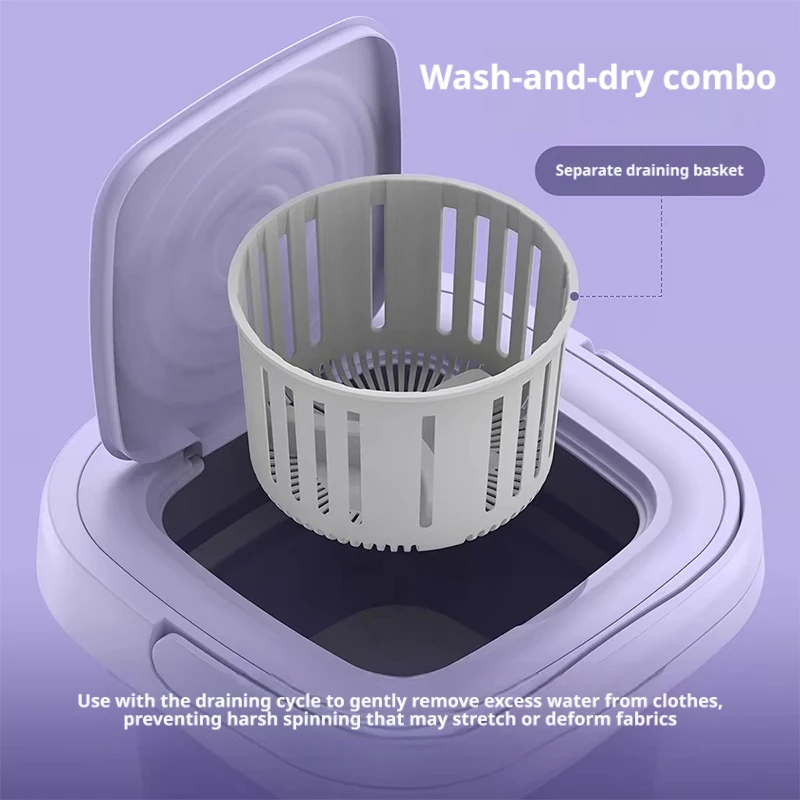9L Fold Mini Washing Machine P - огляд і ціна Baby Nursery Laundry Hamper