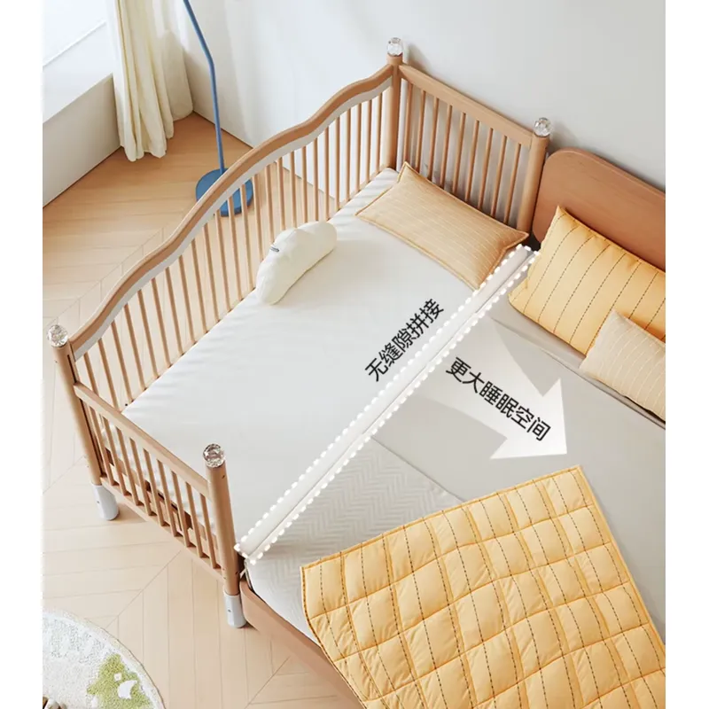 Solid Wood Baby Splicing Bed M - огляд і ціна Baby Nursery And Co