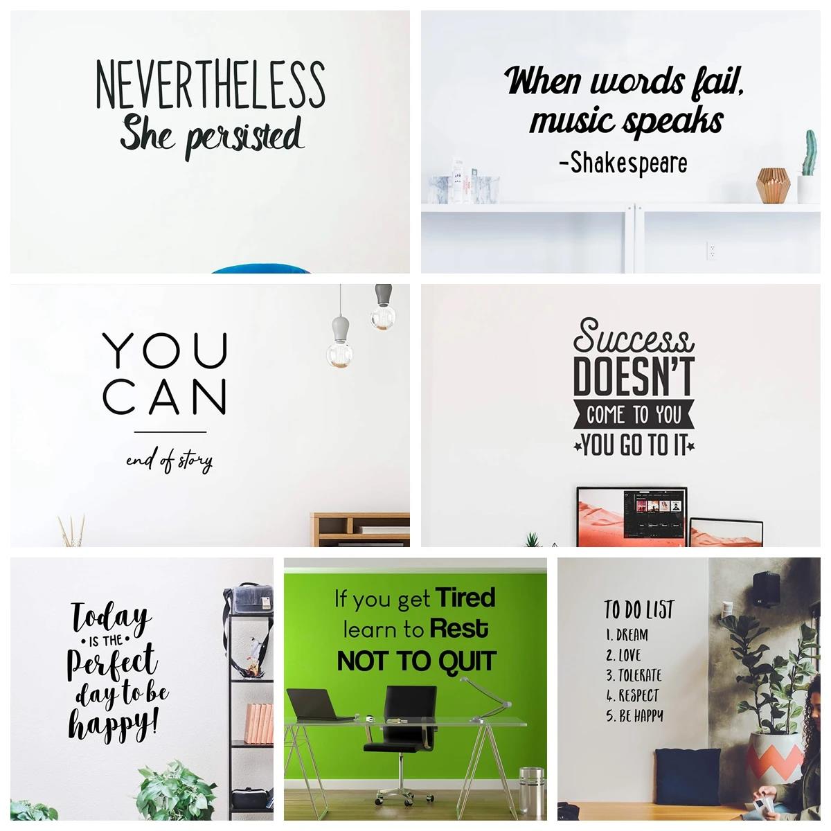 1pc Quotes Wall Sticker Self-a - огляд і ціна Baby Nursery Vinyl