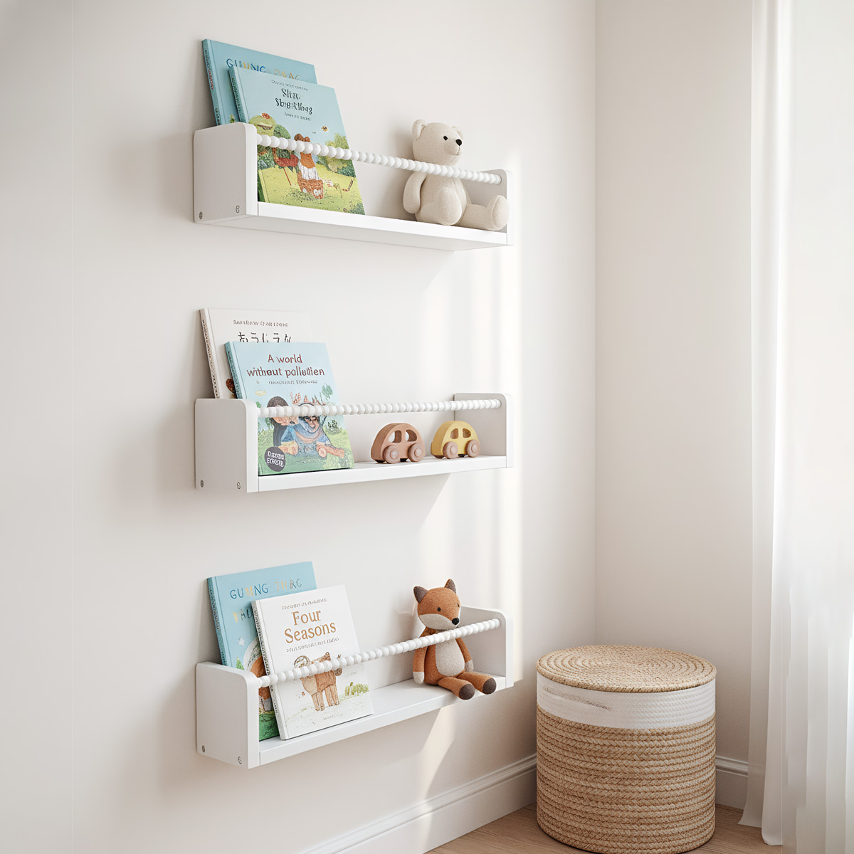 Nursery Book Shelves ,15.7 Inc - огляд і ціна Baby Nursery Floating Shelves