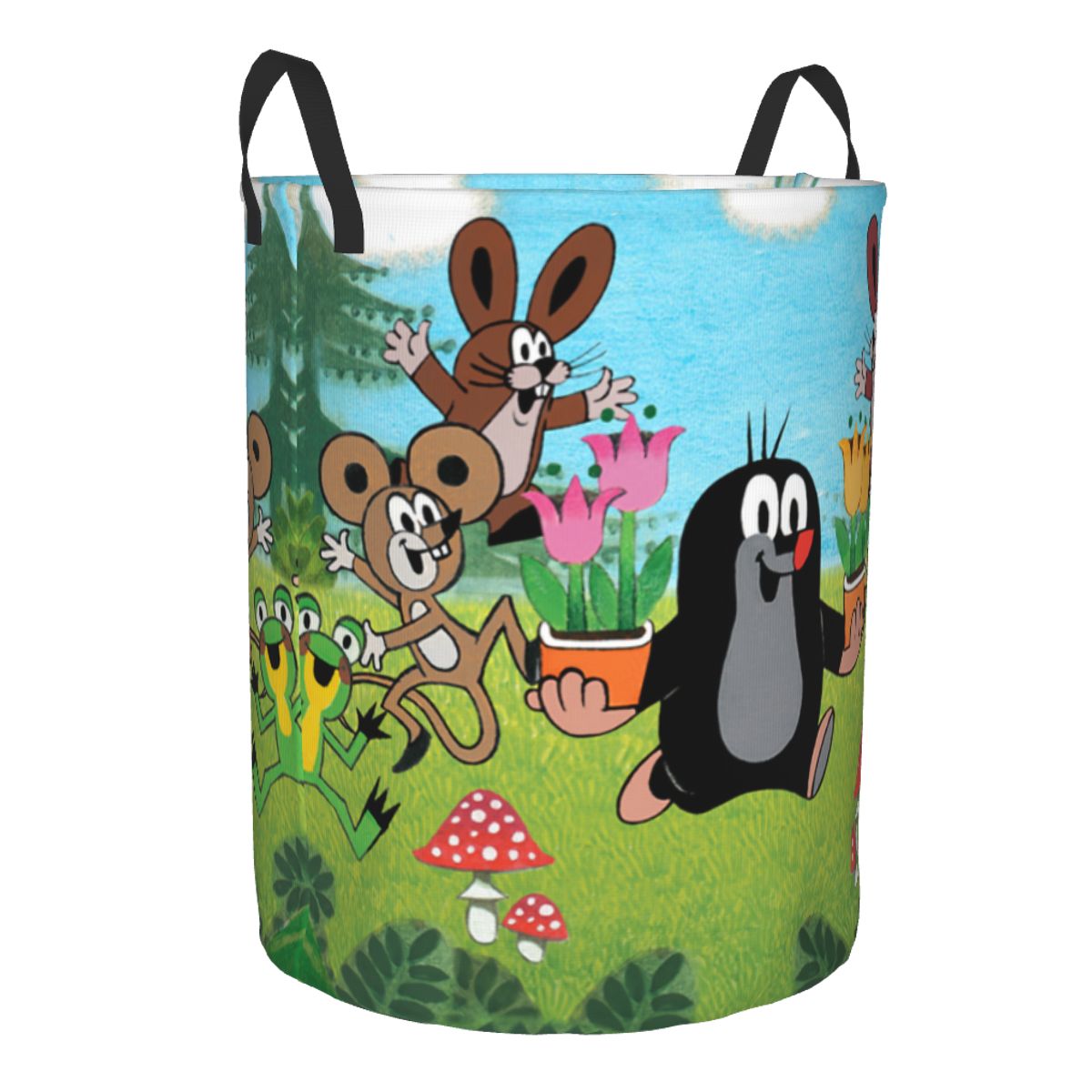 Happy Mole Laundry Basket Coll - огляд і ціна Laundry Hamper Nursery