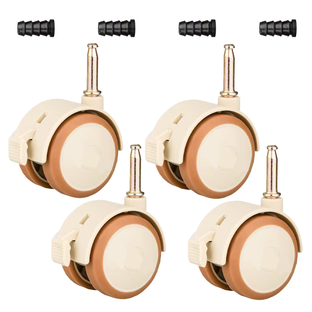 4Pcs Crib Caster Wheels Rubber - огляд і ціна Baby Nursery Cart