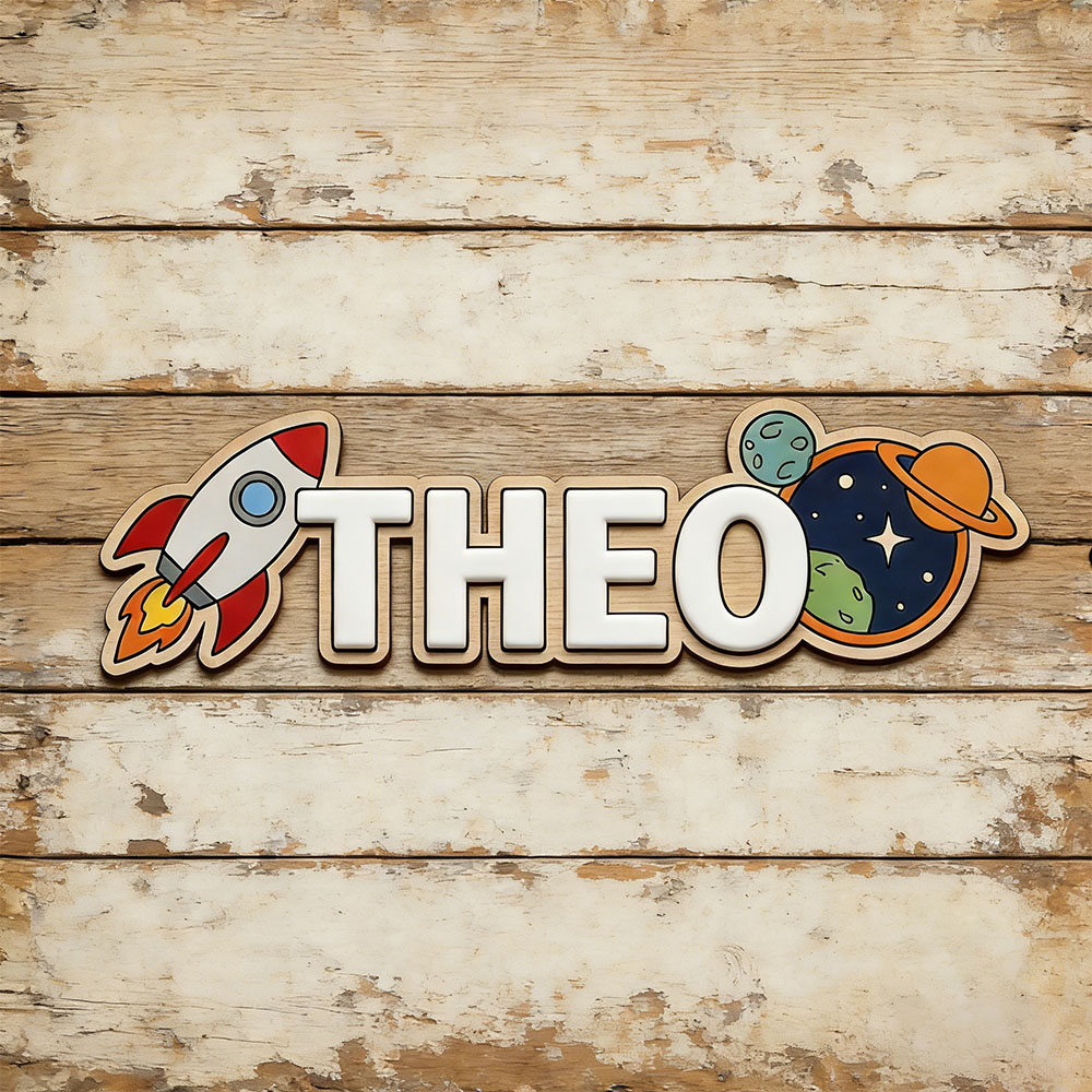 Personalized Space Rocket Name - огляд і ціна Baby Nursery In