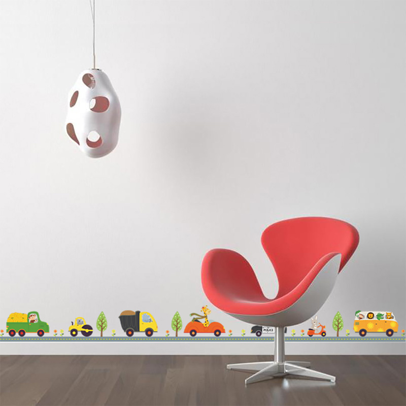 Cartoon Animals Car Wall Stick - огляд і ціна Baby Nursery Vinyl