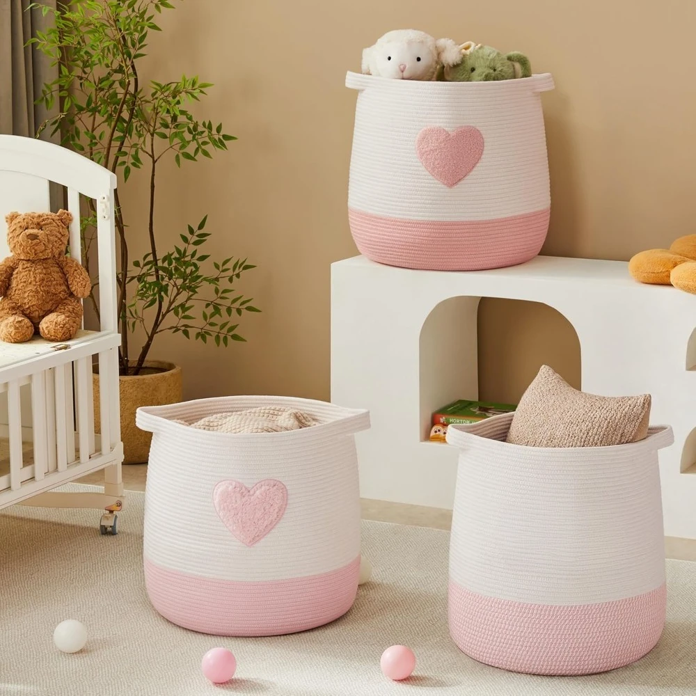 Pink Laundry Basket Hamper for - огляд і ціна Baby Nursery Laundry Hamper