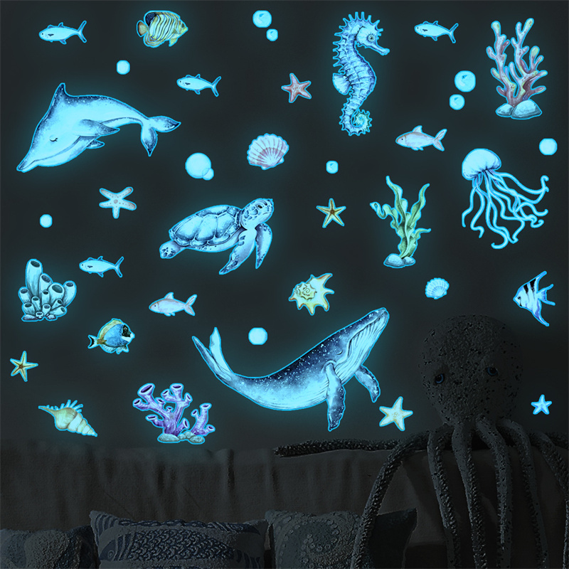Luminous Ocean Animal Wall Sti - огляд і ціна Baby Nursery Vinyl