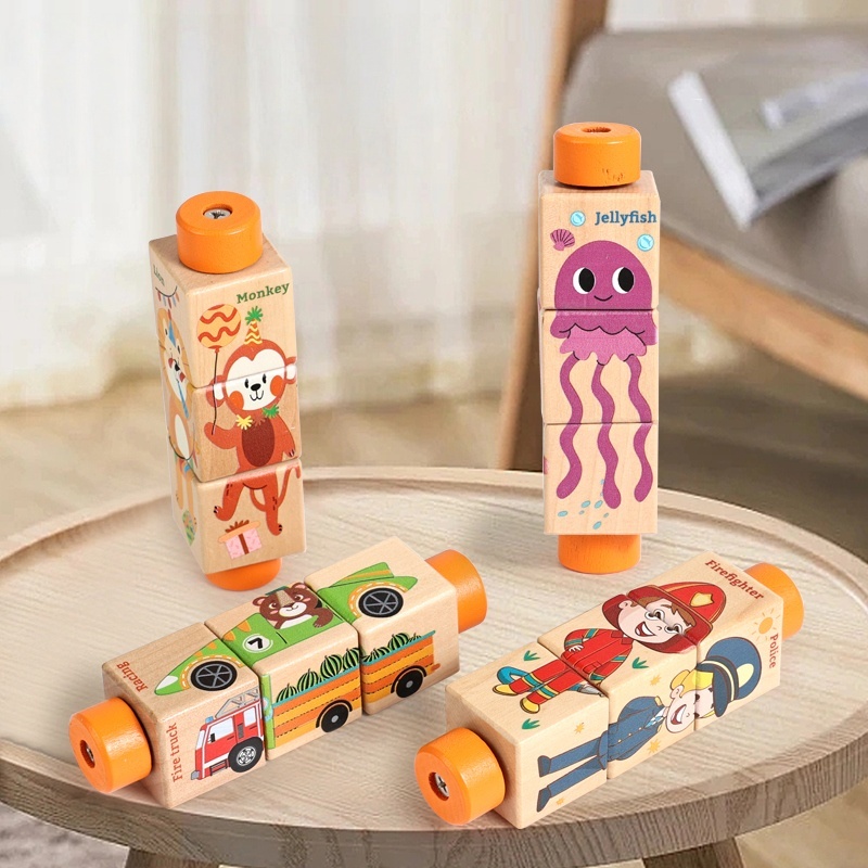 Baby Wooden Rotating Jigsaw Pu - огляд і ціна Baby Nursery Games