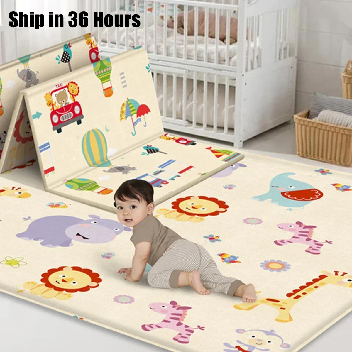 Baby Play Mats Foldable Xpe Pu - огляд і ціна Baby Nursery Games