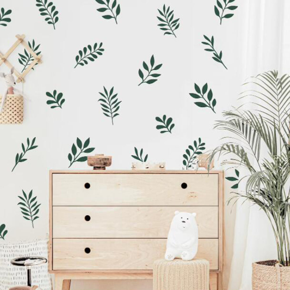 41Pcs Botanical Leaf Wall Stic - огляд і ціна Baby Nursery Vinyl