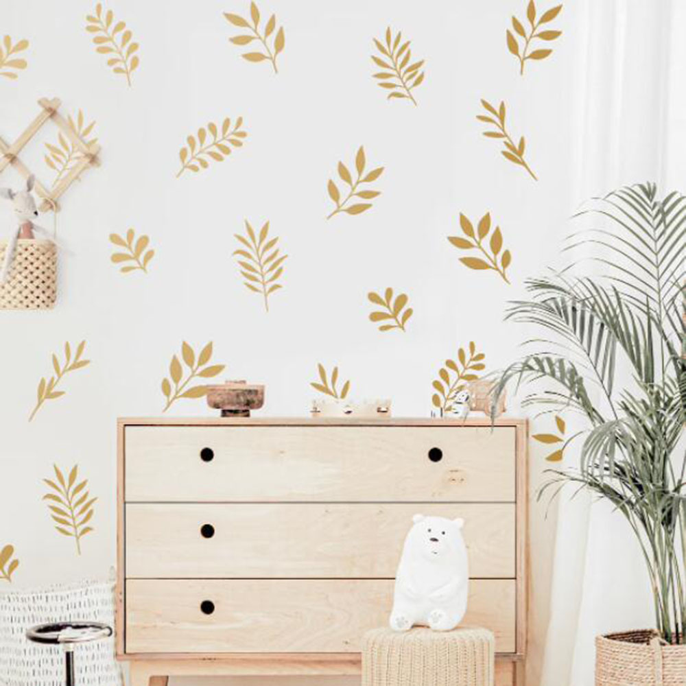 41Pcs Botanical Leaf Wall Stic - огляд і ціна Baby Nursery Vinyl