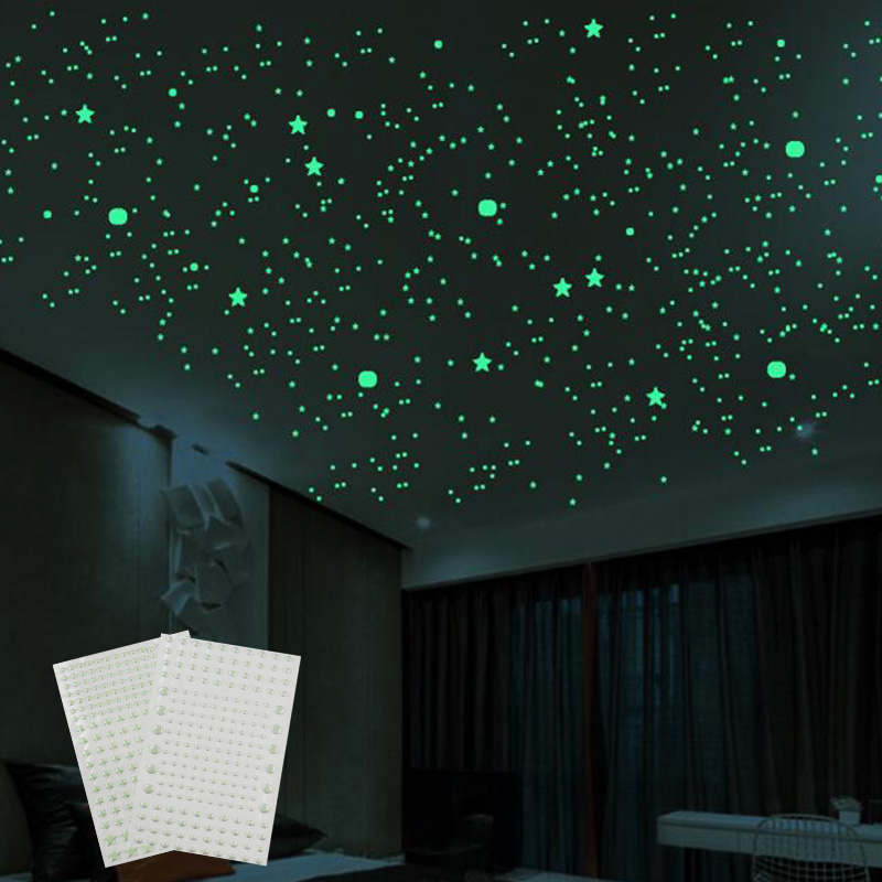 211pcs 3D Bubble Luminous Star - огляд і ціна Baby Nursery Vinyl
