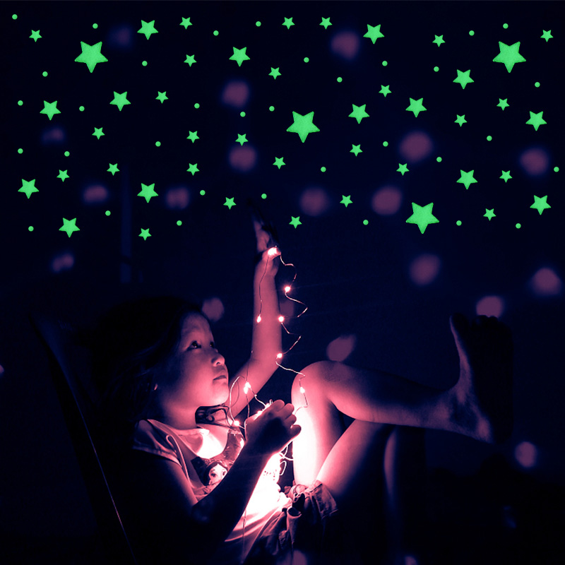 211pcs 3D Bubble Luminous Star - огляд і ціна Baby Nursery Vinyl